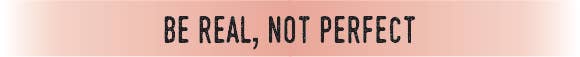 Soulfully Clear "Be Real, Not Perfect" Rose Gold Adjustable Cuff Bracelet - Soulfully Clear