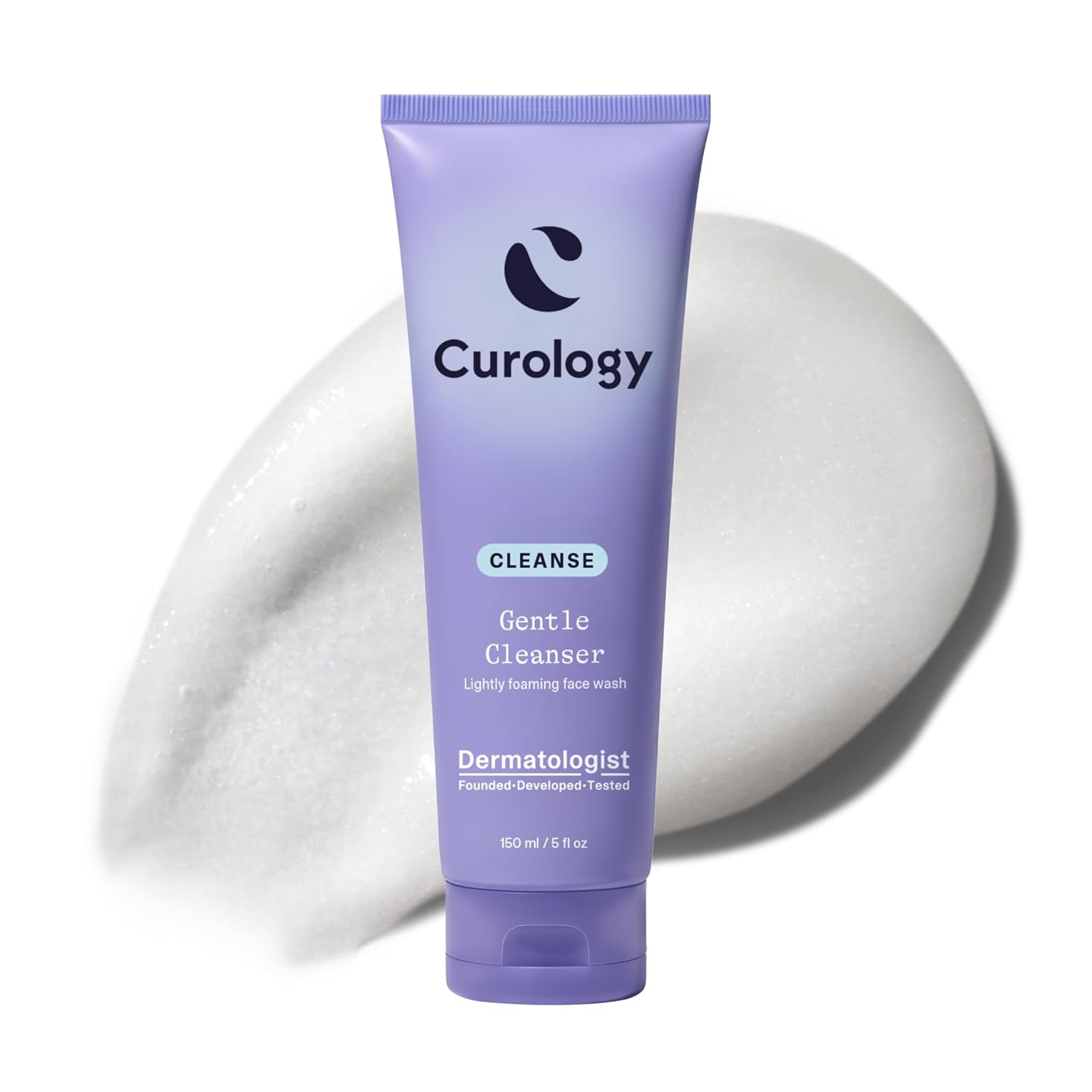 Curology Gentle Face Wash for Sensitive Skin, Hydrating Foaming Cleanser | Daily purifying gel with oat extract and glycerin, removes dirt and oil, non stripping, fragrance free, vegan, sulfate free - Soulfully Clear