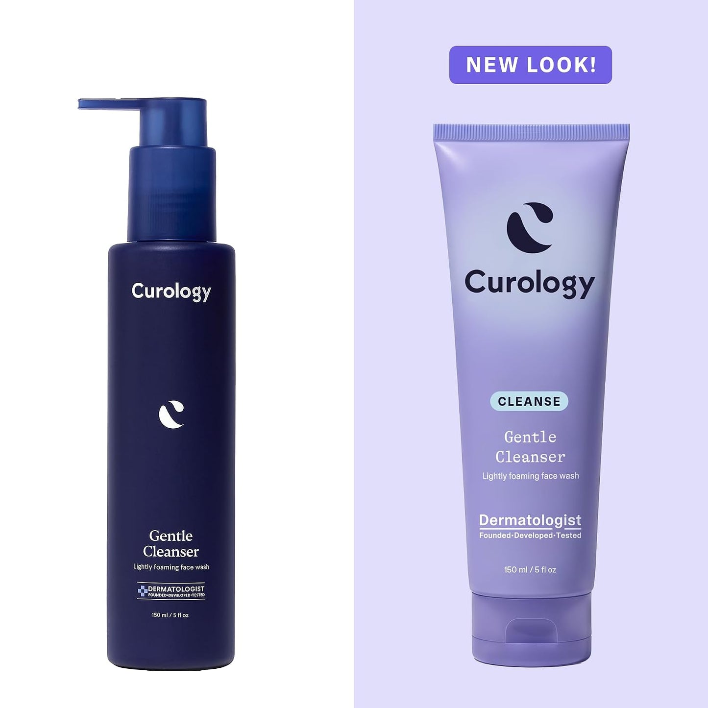 Curology Gentle Face Wash for Sensitive Skin, Hydrating Foaming Cleanser | Daily purifying gel with oat extract and glycerin, removes dirt and oil, non stripping, fragrance free, vegan, sulfate free - Soulfully Clear