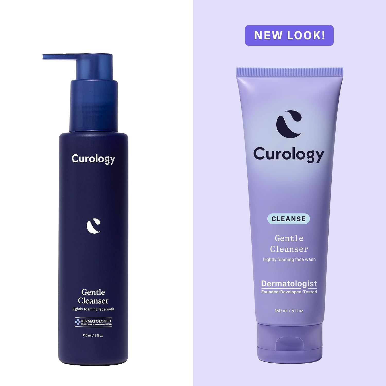 Curology Gentle Face Wash for Sensitive Skin, Hydrating Foaming Cleanser | Daily purifying gel with oat extract and glycerin, removes dirt and oil, non stripping, fragrance free, vegan, sulfate free - Soulfully Clear