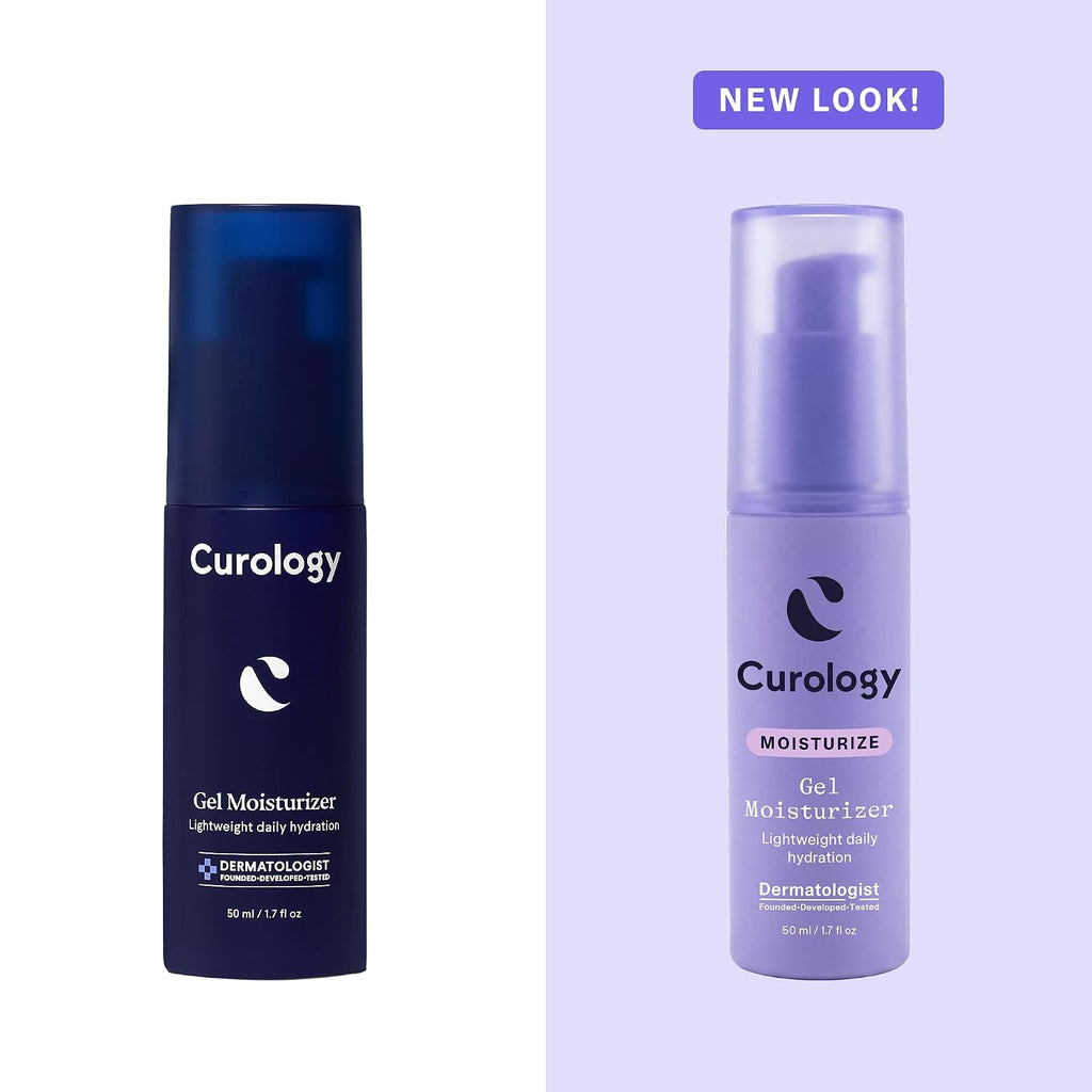 Curology Gel Face Moisturizer, Hyaluronic Acid Lotion for All Skin Types | Lightweight non greasy, glycerin helps reduce fine lines, buildable daily use formula, fragrance free, vegan and cruelty free