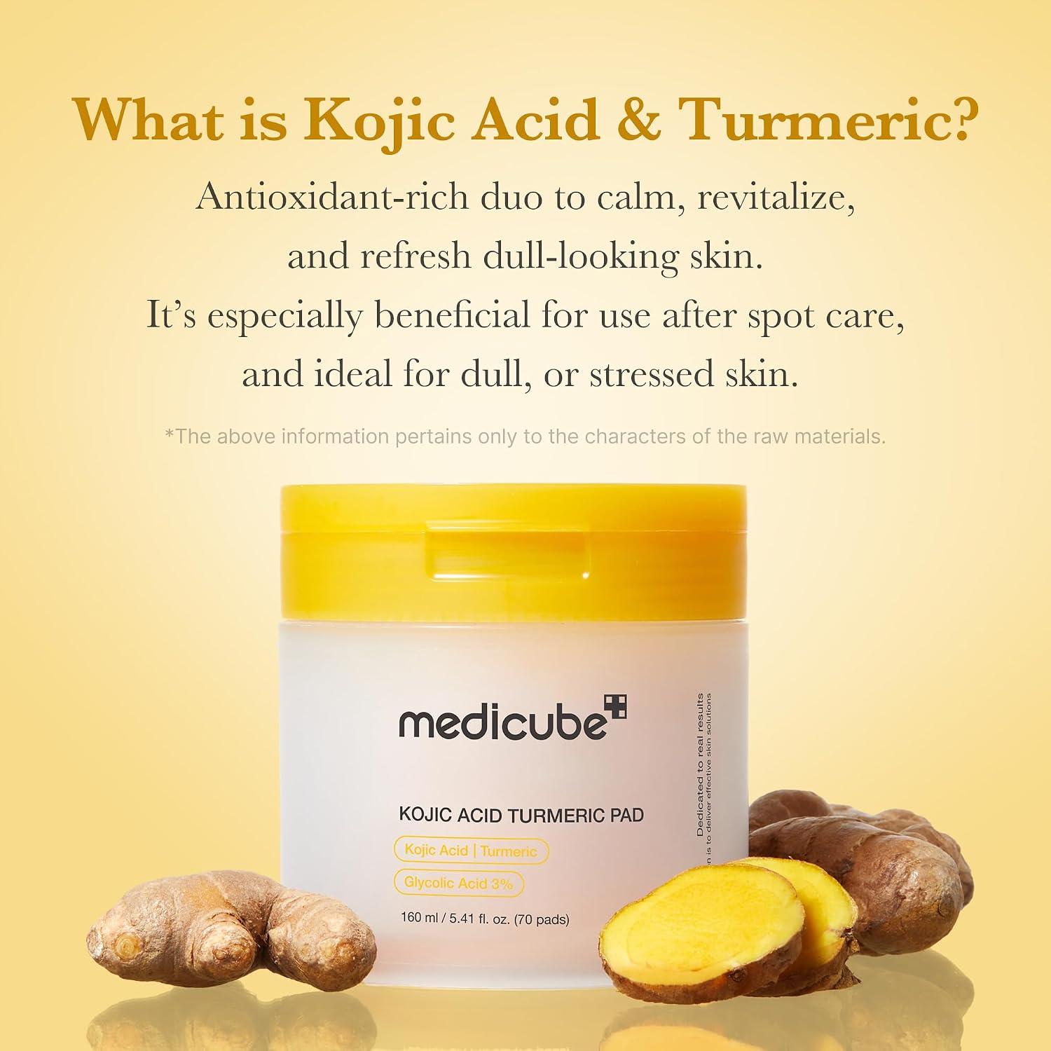 medicube Kojic Acid Renew & Smooth Duo for Troubled Skin: Kojic Acid Turmeric Clarifying Toner Pad and Kojic Acid Turmeric Clarifying & Balancing Capsule Serum