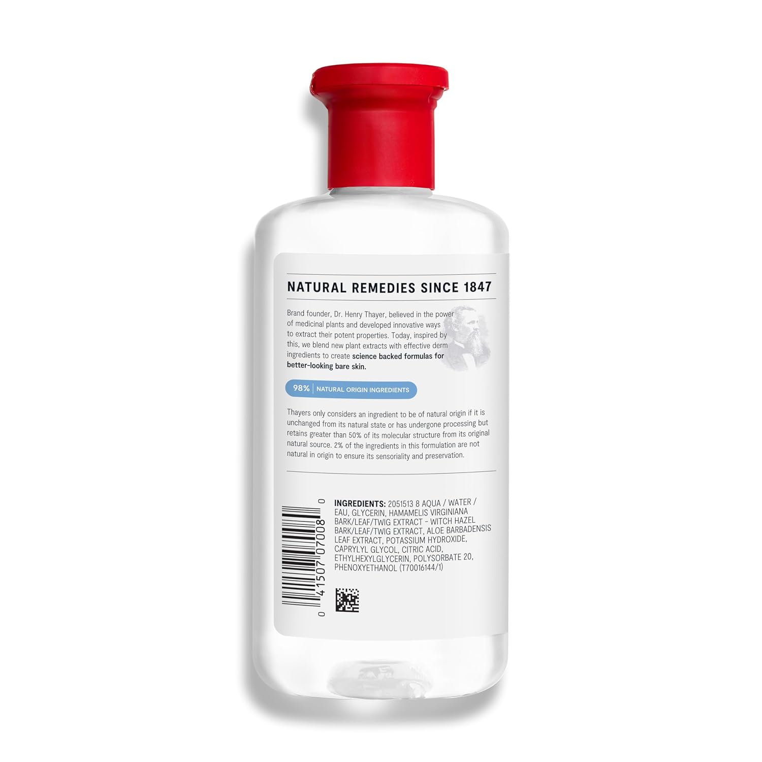 THAYERS Alcohol-Free, Hydrating, Unscented Witch Hazel Facial Toner with Aloe Vera Formula, Vegan, Dermatologist Tested and Recommended, 12 Oz (Packaging May Vary)