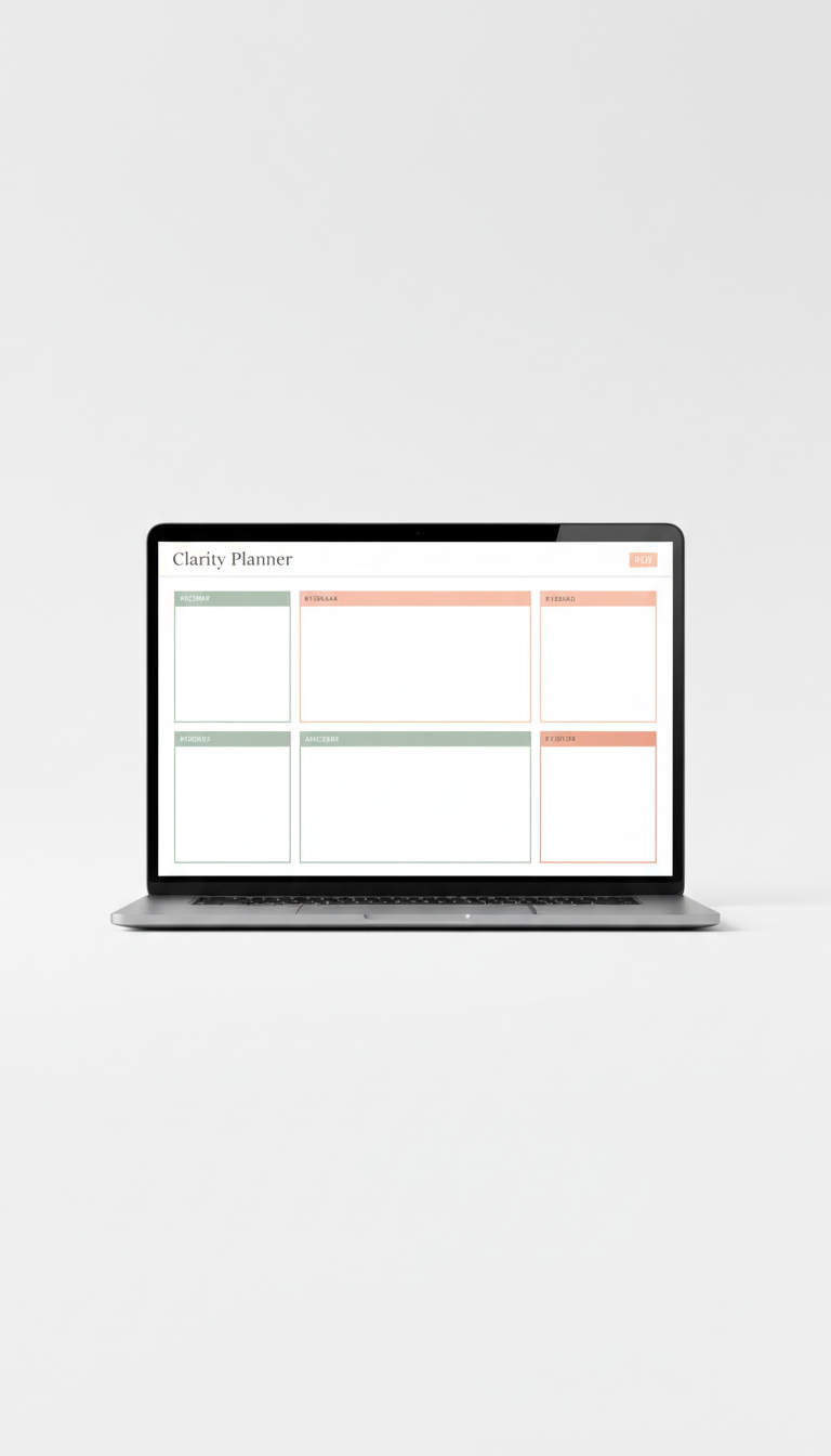 Clarity Planner PDF Minimal Layout
