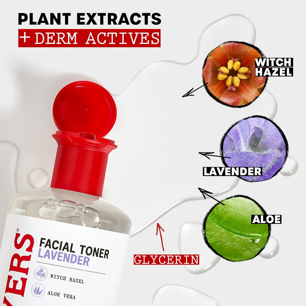THAYERS Alcohol-Free, Hydrating, Unscented Witch Hazel Facial Toner with Aloe Vera Formula, Vegan, Dermatologist Tested and Recommended, 12 Oz (Packaging May Vary)