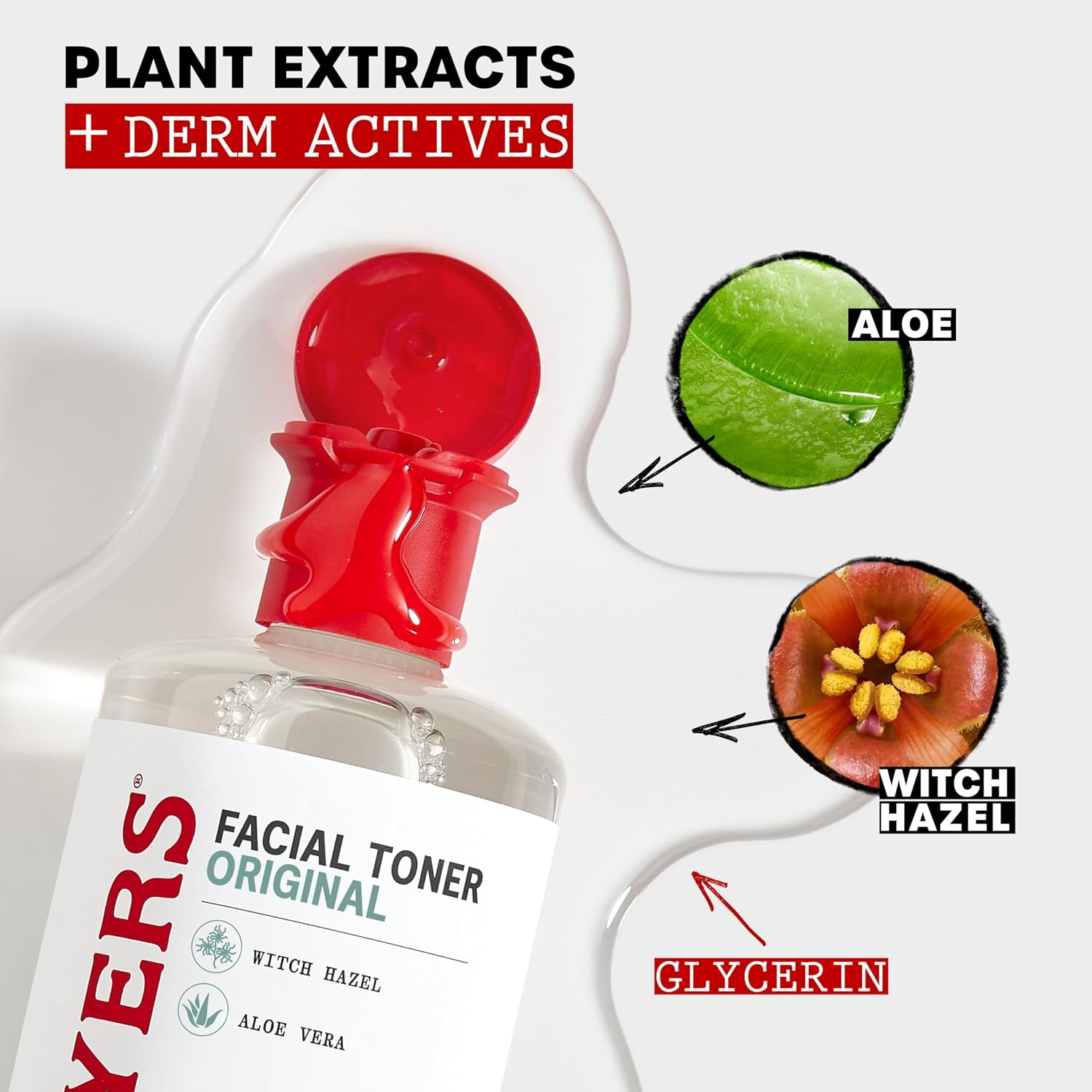 THAYERS Alcohol-Free, Hydrating, Unscented Witch Hazel Facial Toner with Aloe Vera Formula, Vegan, Dermatologist Tested and Recommended, 12 Oz (Packaging May Vary)