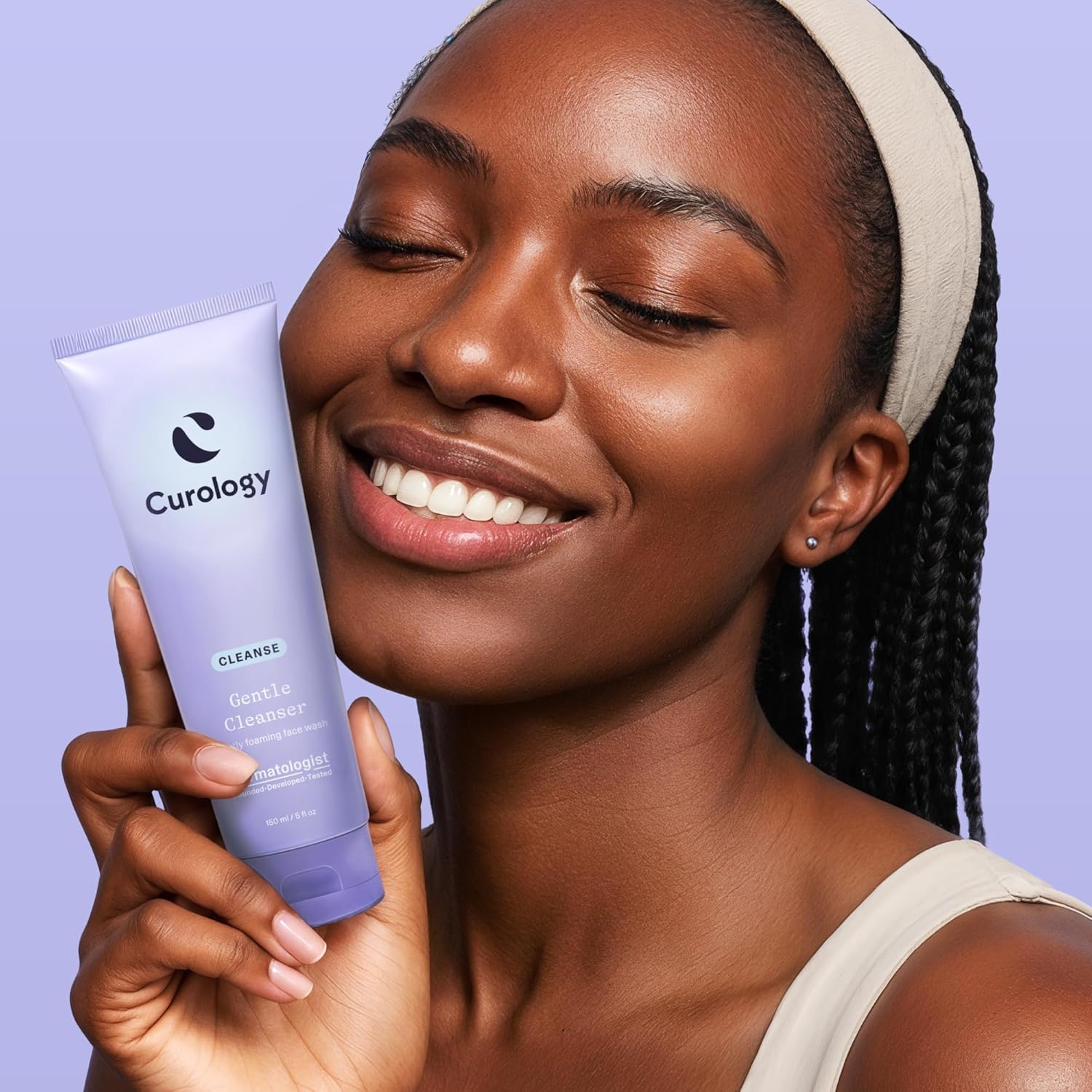 Curology Gentle Face Wash for Sensitive Skin, Hydrating Foaming Cleanser | Daily purifying gel with oat extract and glycerin, removes dirt and oil, non stripping, fragrance free, vegan, sulfate free - Soulfully Clear
