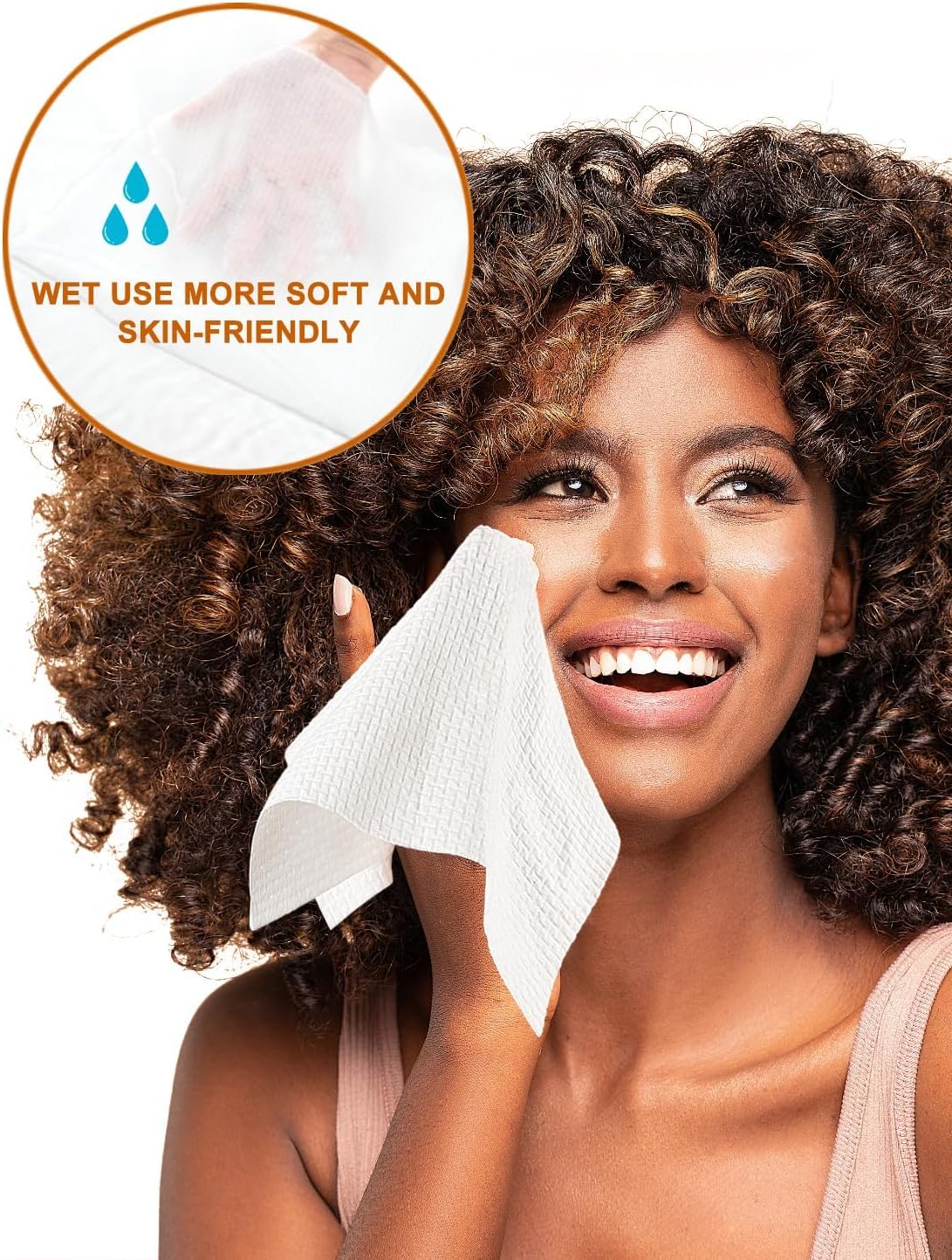 LUXU Face Towels,Ultra‑Soft Facial Towels,Extra Thick Disposable Face Towel | Thick Face Cloths for All Skin Types,Face Towels Disposable,Dry Wipes for Skincare,Makeup Remover and Cleansing-50 Count