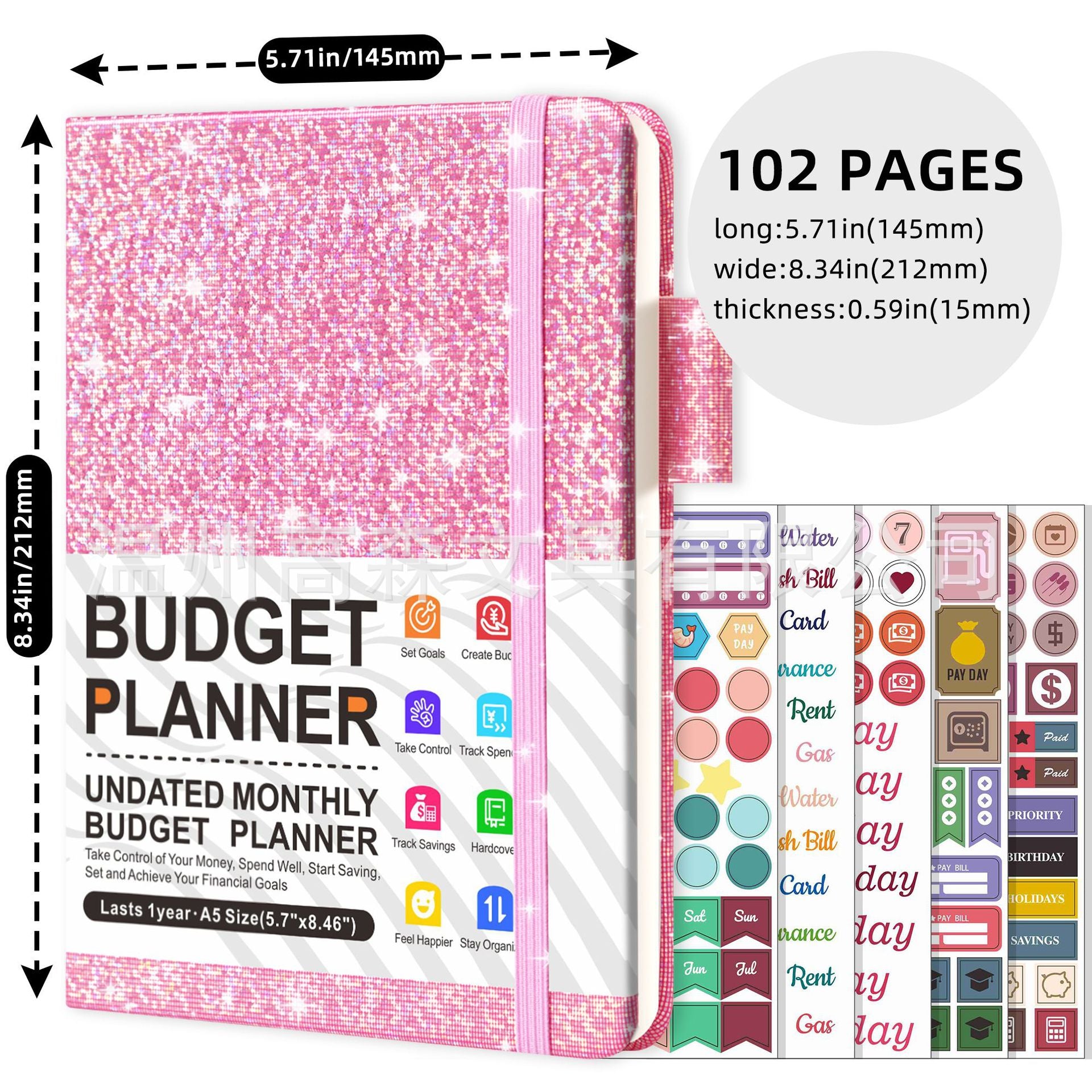 Budget Notebook Monthly Planner - Soulfully Clear