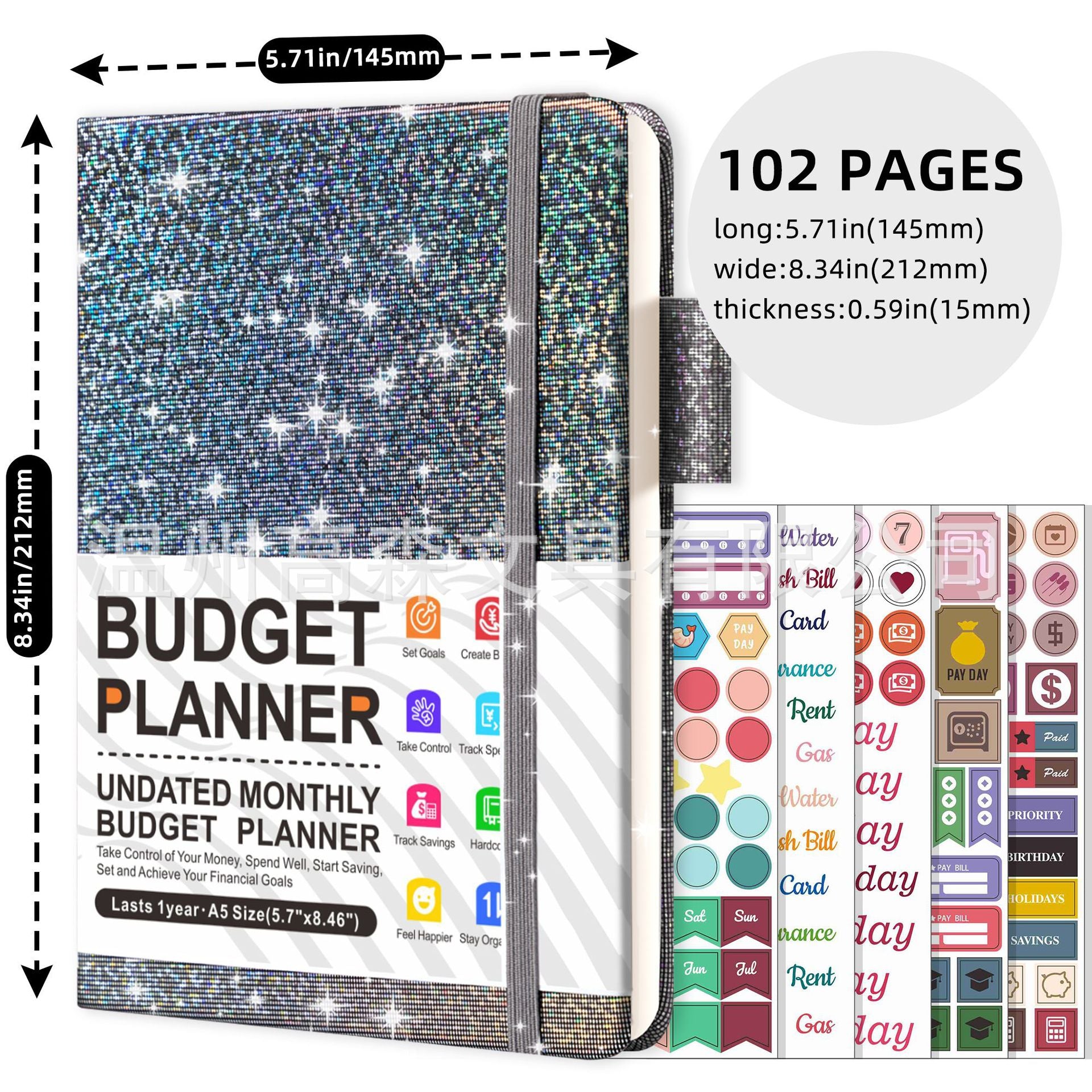 Budget Notebook Monthly Planner - Soulfully Clear