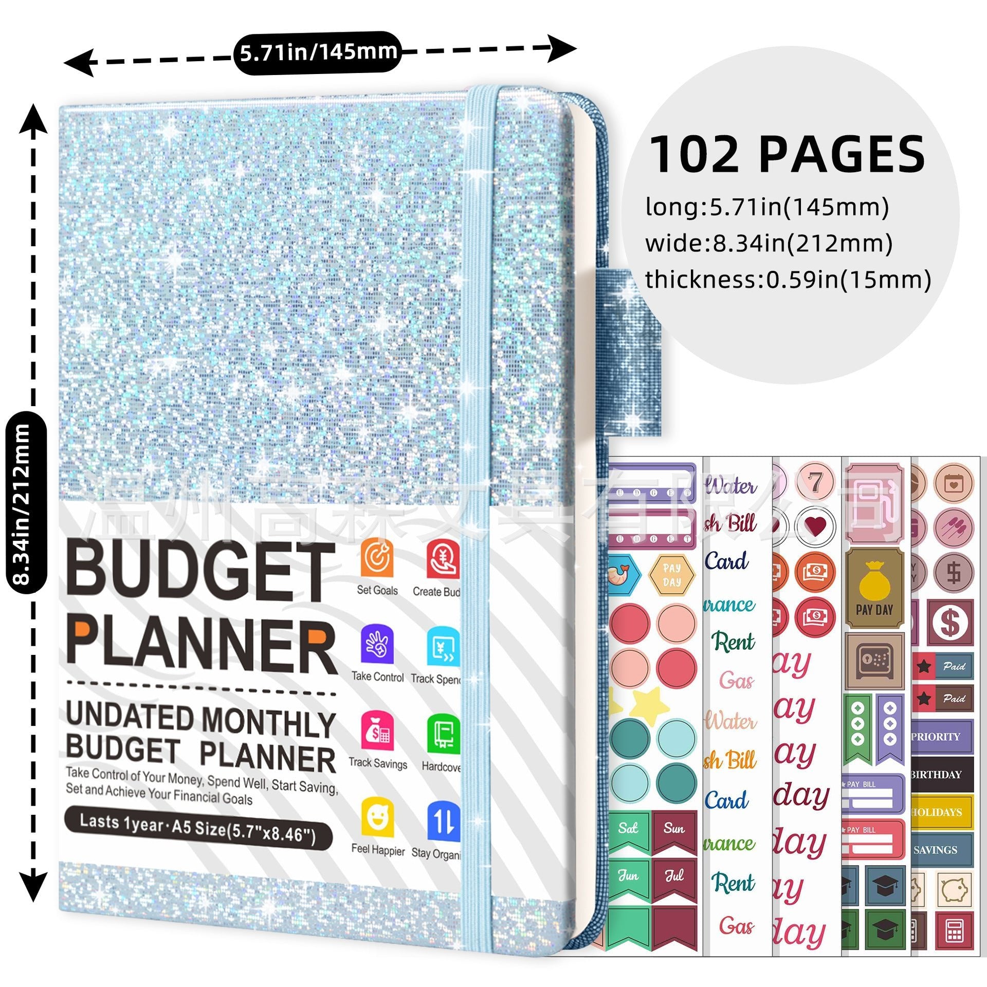 Budget Notebook Monthly Planner - Soulfully Clear