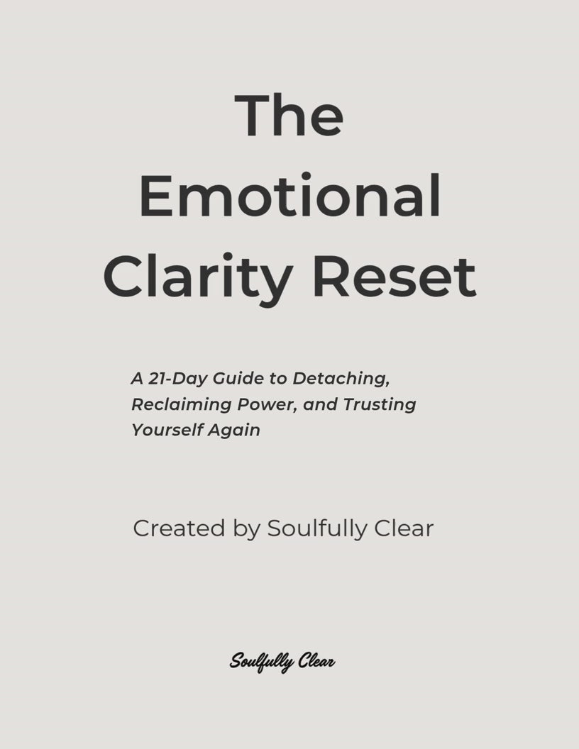 Emotional Clarity 21 Day Reset Journal