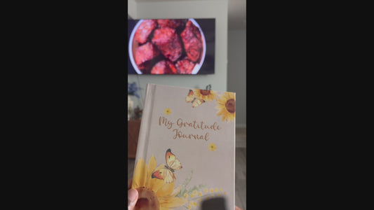 My Gratitude Journal — Blank Sunflower Hardcover | Start Your Day with Intention